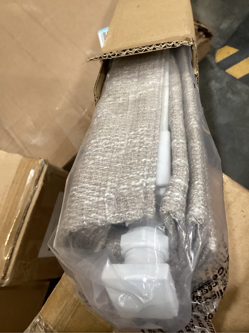 Condition photo showing Good Condition for no tools no drill cordless roman shades for indoor windows 100% blackout, for window size 25" w × 48" h beige beige 25" w × 48" h