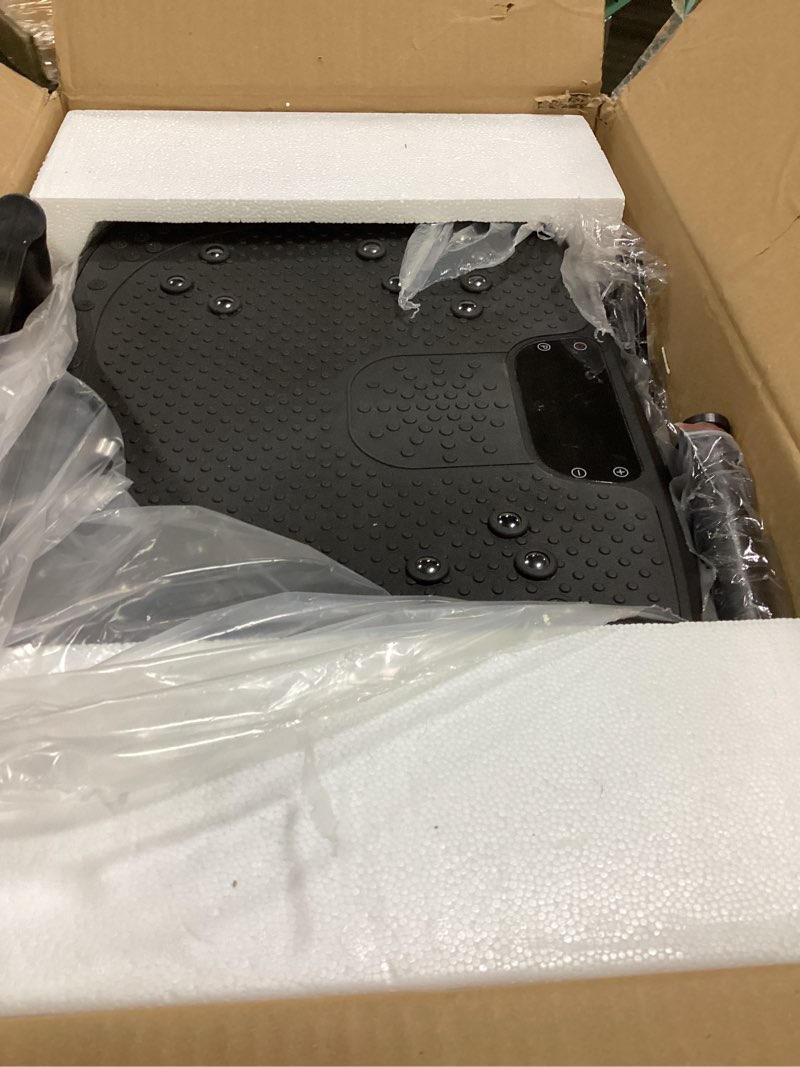 Condition photo showing Good Condition for Vibration Plate Exercise Machine, Vibrating Fitness Platform for Lymphatic Drainage, Full Body Shaker Workout Equipment, Bluetooth Power Shaping Vibrate Plate, Board Sport for Home Exercise Gym, Blue