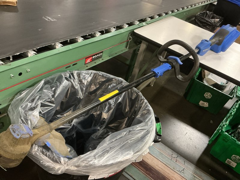 Condition photo showing As Is for kobalt gen4 40-volt 15-in straight shaft battery string trimmer 4.0 ah