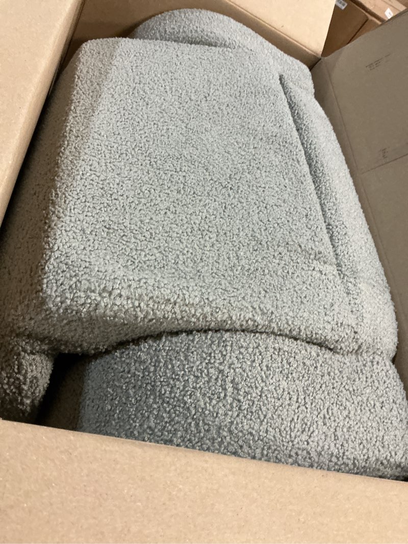 Condition photo showing Good Condition for toddler couch, 2-in-1 toddler chairs comfy 1-3 years old, toddler chair for girls and boys, kids couch bed fold out, convertible baby sofa to lounge chair for playing, reading, napping, grey standard grey