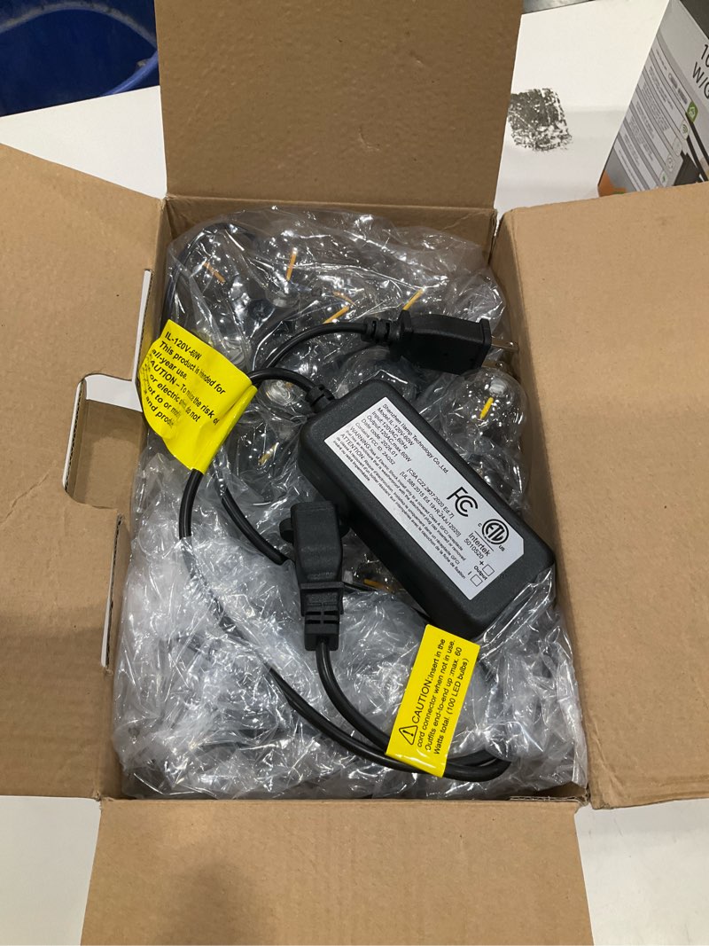 Condition photo showing Good Condition for xmcosy+ outdoor string lights, smart patio lights 100ft dimmable outdoor lights warm white, 50 g40 led bulbs, wifi string lights for outside, work with alexa, app control, waterproof extendable 100ft(50 sockets)+smart controller