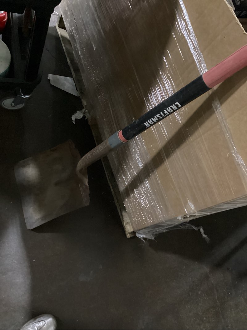 Condition photo showing As Is for heavily used.. craftsman  45-in wood handle transfer shovel