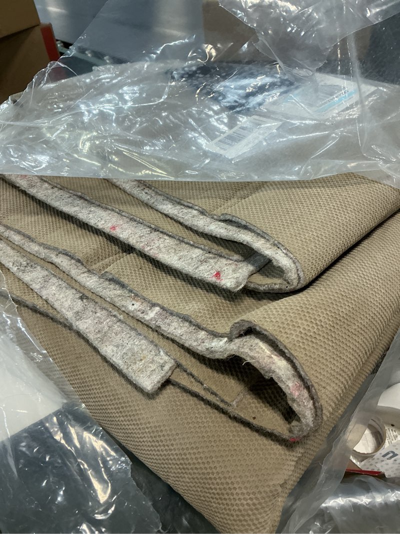 Condition photo showing As Is for (unknown size)mohawk home 8' x 10' 1/2 rug pad 100% felt protective cushion, premium comfort underfoot – safe for all floors 1/2 inch ultra premium all surface 8' x 10'