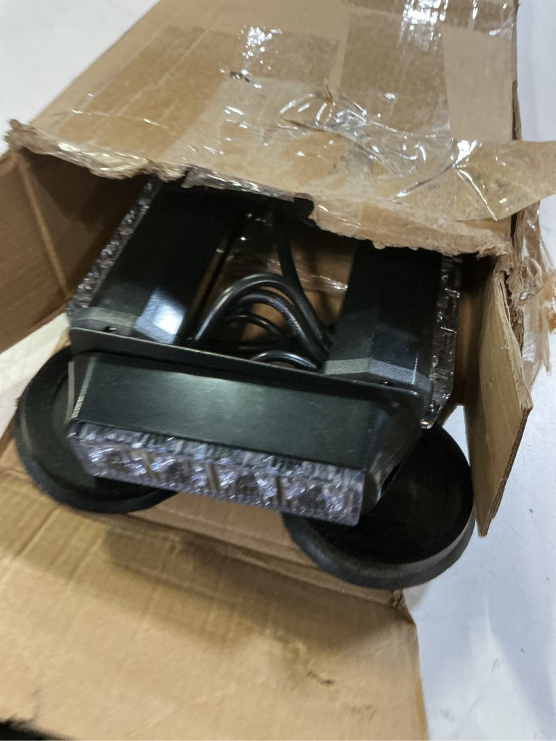 Condition photo showing Good Condition for wowtou roof top safety flashing 80 led amber white emergency strobe light bar for trucks snow plows construction vehicles, strong magnetic double side caution warning beacon lights amber / white