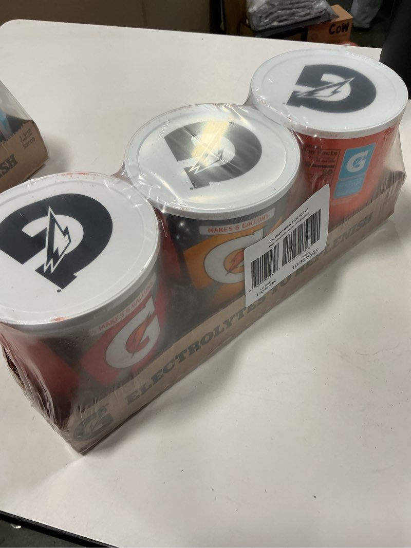 Condition photo showing New/Like New for Best By 10/30/25 Gatorade Thirst Quencher 51Oz Powder Variety Pack (Pack of 3)
