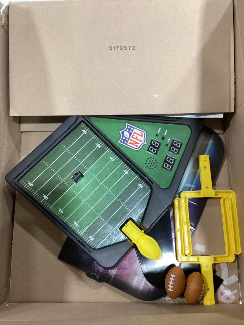 Condition photo showing As Is for Franklin Sports Mini Football Field Goal Tabletop Game - Flying Field Goal Mini Football for Kids + Adults - Fun Indoor Sports Table Game for All Ages - Tabletop Toy