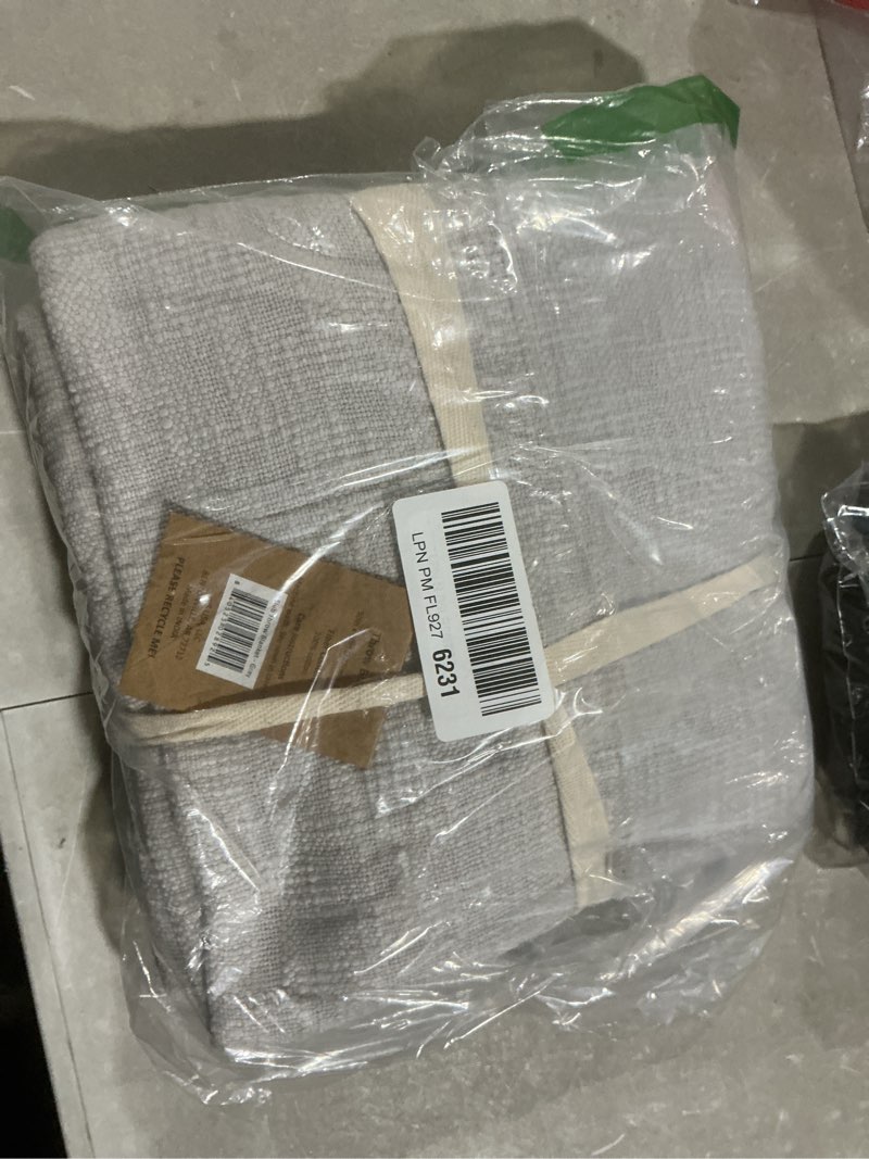 Condition photo showing Good Condition for cotton throw blanket for couch, 60x50 in, gray boho woven throw with fringe, textured throw blankets, thick and durable decorative throw