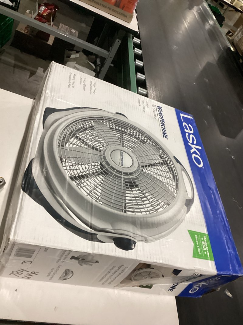 Condition photo showing As Is for Lasko Wind Machine Fan, Air Circulator Fan with 3 Speeds, 20" Model 3300, Gray
