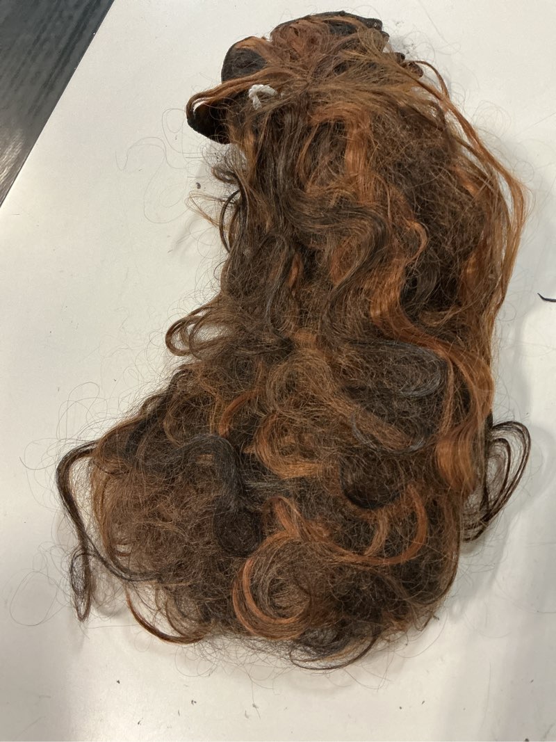 Condition photo showing As Is for brown highlight bundles human hair fb30 human hair bundle body wave highlights 18 20 22 inch unprocessed brazilian brown remy hair extensions healthy and soft 3 bundle hair 150g 18 20 22 #gp1b30 brown bb