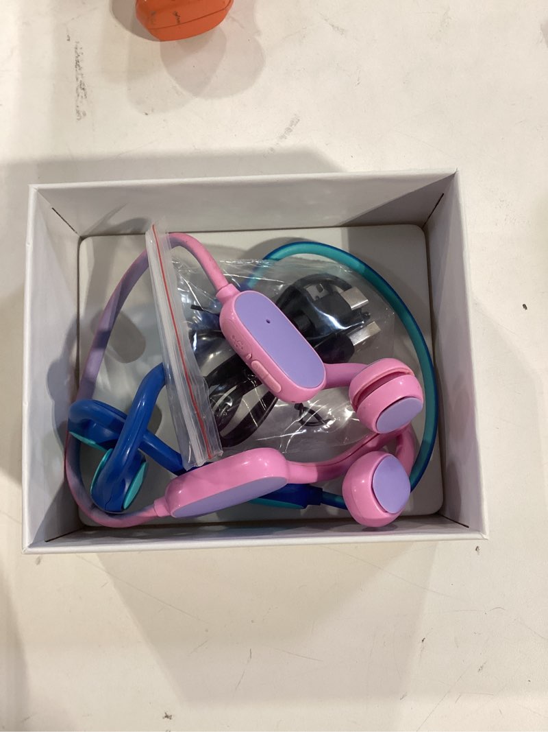 Mehomeli 2 Pack Kids Headphones, Bluetooth 5.2 Air Conduction Open Ear Headphones, 85dB Volume Limit