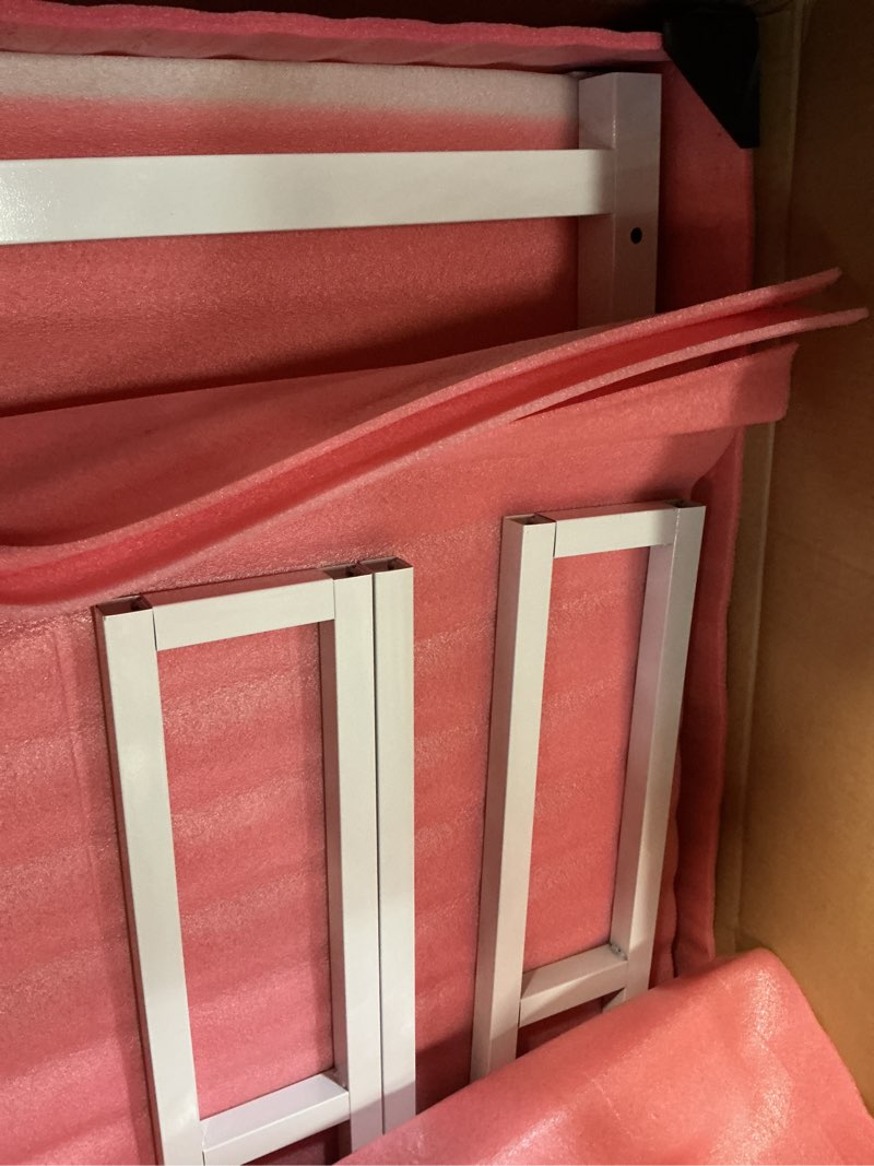 Condition photo showing Good Condition for Washer Dryer Stacking Rack Kit 29.5in, Over the Washer and Dryer Storage Shelf for Laundry Room, Bathroom, Heavy Duty, Height Adjustable, 1.2mm Wall Thickness 660lbs Capacity (White, 29.5in) White 29.5in