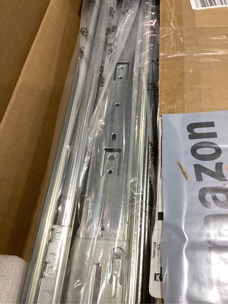 Condition photo showing Good Condition for OCG Soft Close Drawer Slides 22 Inch (5 Pairs), Full Extension Ball Bearing Side Mount Drawer Slides for Cabinets with Face Frame, with Rear Mounting Brackets 22 inch (5 pairs)+brackets