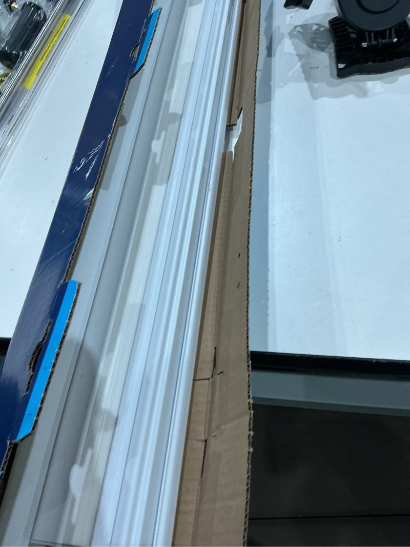 Condition photo showing As Is for levolor 48-in x 72-in snow light filtering cordless cellular shade