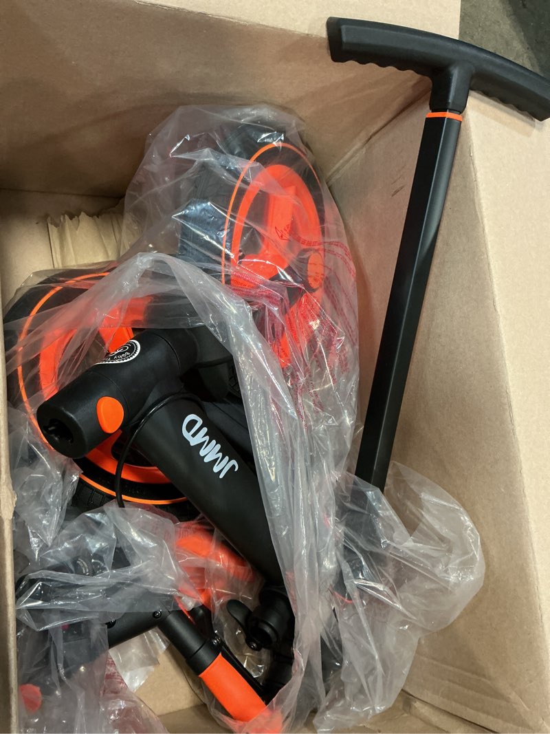Condition photo showing Good Condition for jmmd 6 in 1 toddler bike with push handle for kids 18-60 months, 12" foldable balance bike with training wheels, pedals, brakes, kickstand, push tricycle toddler gift & toys for boy & girl orange large