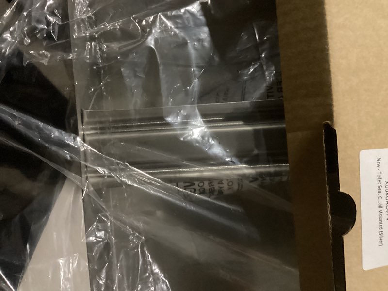 Condition photo showing As Is for Toilet Seat Cover Dispenser Wall Mount, Brushed Stainless Steel Toilet Seat Cover Holder for Disposable Seat Covers, Commercial Large Capacity for Office Restaurant Hospital School Bathroom Silver