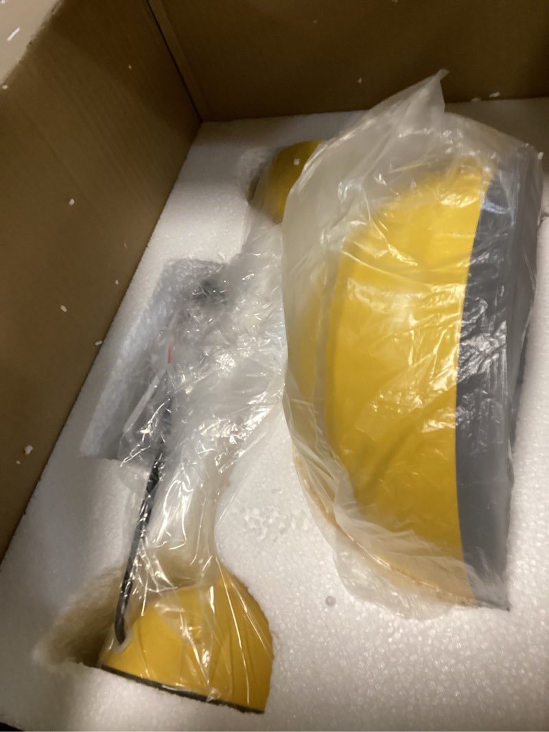 Condition photo showing Good Condition for Modern Mushroom Table Lamp Cartoon Iron LED Bedside Lamp Nordic Round Metal Lamp Body Nightstand Lamps for Living Room, Bedroom Study Room Home Office (Yellow)