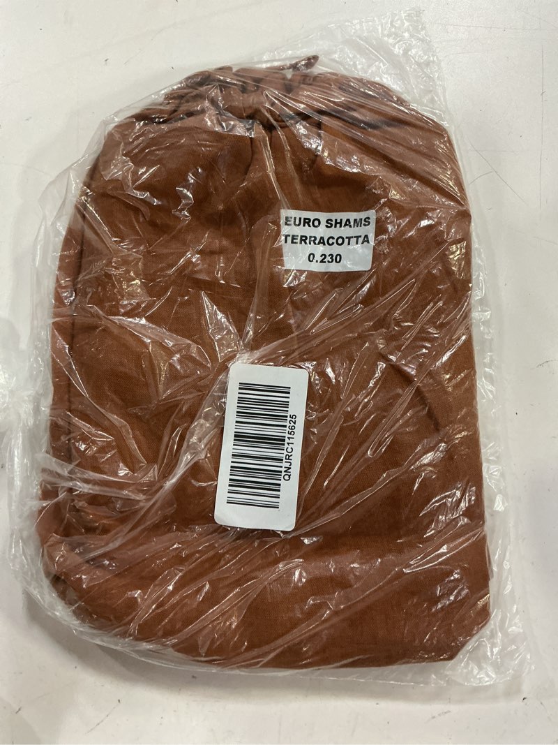 Condition photo showing Good Condition for quince european linen euro sham, euro, terracotta