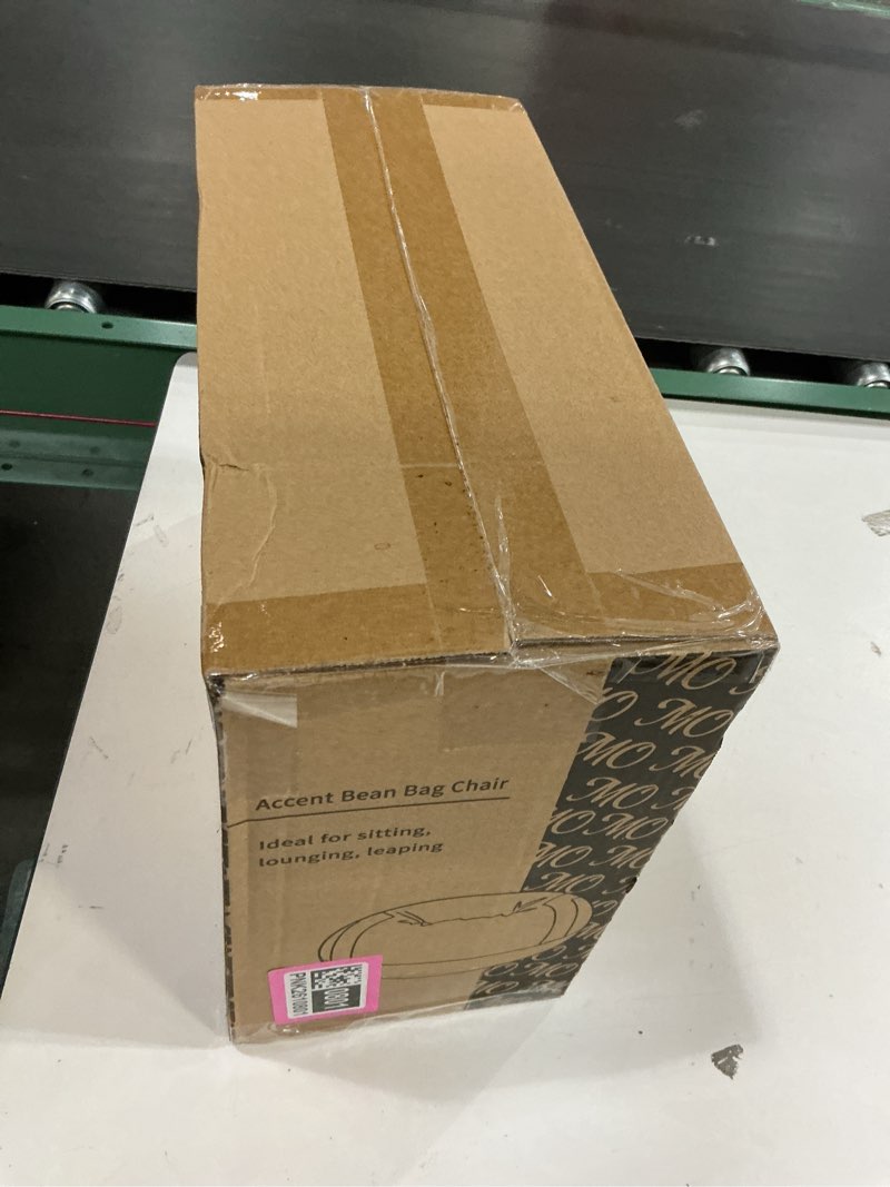 Condition photo showing New/Like New for MOMCAYWEX Football Bean Bag Chair for Kids, Cuddly Sherpa, 2.5 feet, Dark Blue