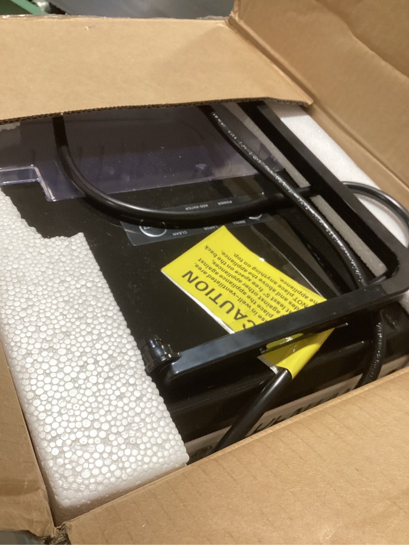 Condition photo showing Good Condition for newbulig ice makers countertop with handle, portable ice machine, 9 bullet cubes in 6 mins, 26lbs in 24hrs, auto-cleaning, with basket and scoop, for home, kitchen, rv, camping, black black handle 12.5"*11.6"*8.8"