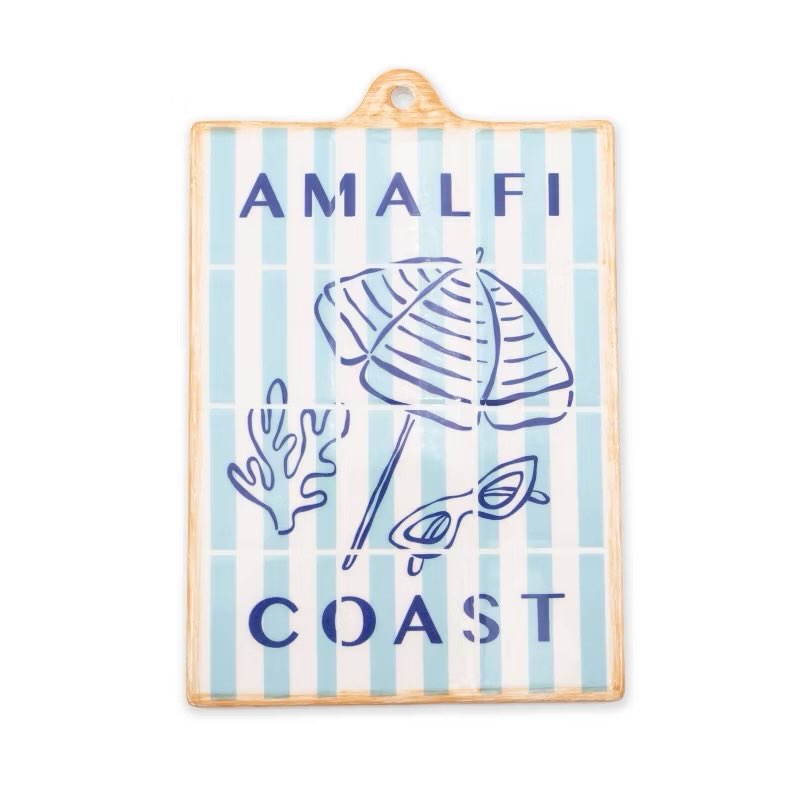 Case Pack 5))Ceramic Wall Decor Board Amalfi Coast,Dolce Vita