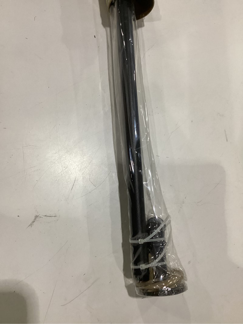 Condition photo showing Good Condition for rustic french pipe curtain rod, industrial curtain rod, curtain rods for windows 48 to 84 inch, blackout wrap around curtain rod, indoor and outdoor, 48-86 inch, black