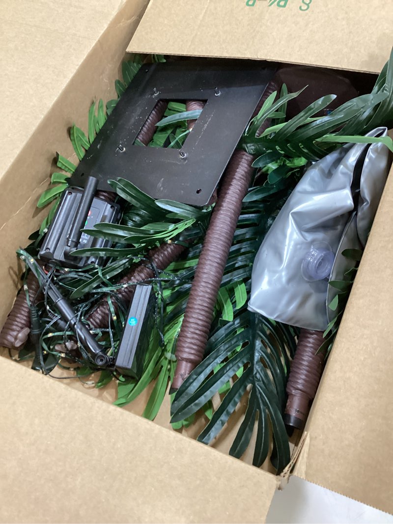 Condition photo showing Good Condition for PINPON 6FT Solar Lighted Palm Tree Dual Trunks, Remote Control 8 Modes & Timer, IP65 Waterproof LED Lighted Artificial Tree for Patio, Pool, Tiki Bar, Outdoor Decor