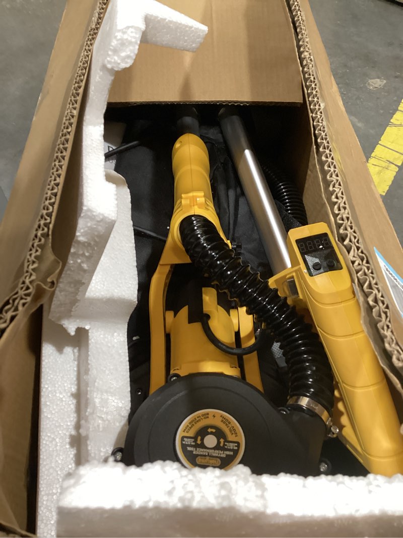 drywall sander, 950w 8.5a electric drywall sander with vacuum dust collector, 9 variable speed 800-2