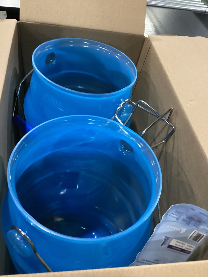 SPARTA San Jamar Saf-T-Ice Plastic Ice-Tote, 6 Gallons, Blue