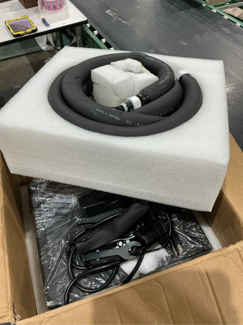 Condition photo showing As Is for eonix 1/2hp upgraded cold plunge chiller,ice bath water chiller for cold plunge tubs,built-in filter & water pump, insulated hoses,quiet operation,ice bath chiller for cold therapy recovery 110v 1/2 hp