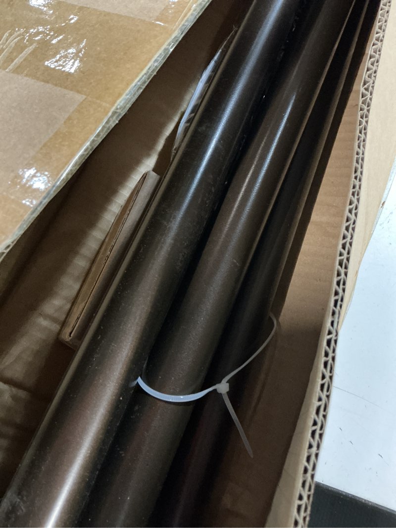 Condition photo showing Good Condition for Heavy Duty Curtain Rods,1 1/4" Large Diameter Premium Nonadjustable Curtain Rod,132in/11ft Custom Window Treatment Rods with Durable Aluminum Brackets and End Caps,Dark Bronze Finish Dark Bronze 132in/11ft