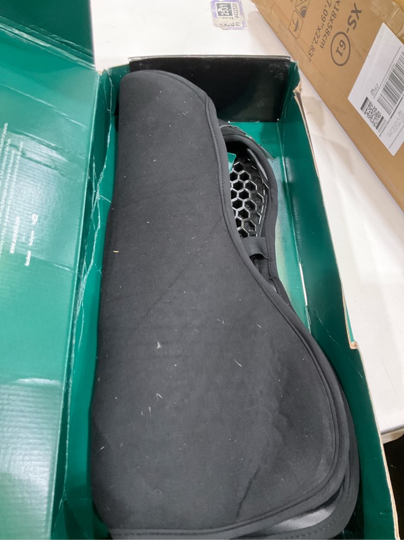 Condition photo showing As Is for Acavallo Ortho Pubis Gel in Dressage Seat Saver with Dri-Lex, Medium, Black