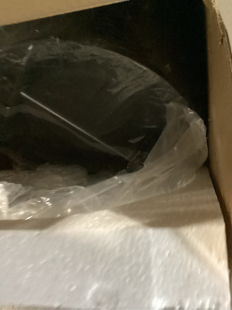 Condition photo showing New/Like New for happimess hpm1001a oscar round 8-gallon step-open trash can with free mini trash can, modern, fingerprint proof for home, kitchen, office, large:7.9 gallon small:1.3 gallon, stainless steel oscar stainless steel/black