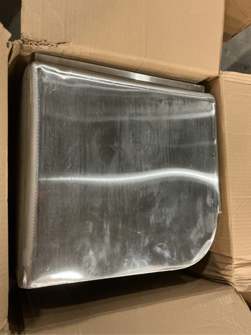 Condition photo showing Good Condition for Commercial Floor Mop Sink?Stainless Steel Mop Service Basin?Floor Mount Mop Sink,Vertical industrial Sinks for balconies laundry rooms industries Restaurants (23.6”×16.1”×21.6”inch)
