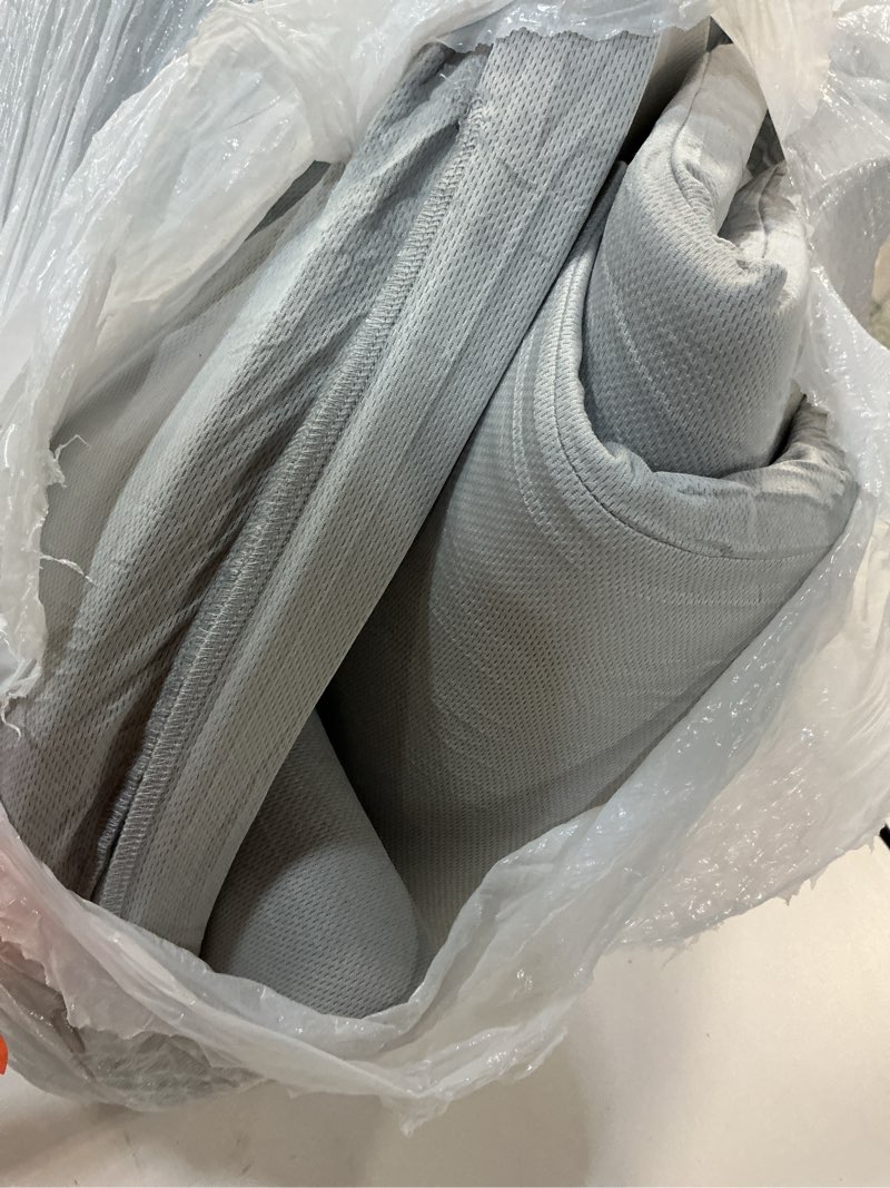 Condition photo showing Good Condition for Blissful Diary Vegan Leather Baby Play Mat, 47x47 Thicken Foam Cushioned & Waterproof Playpen Mat for Infants and Toddlers, Stylish and Just Wipe-Clean Playmat for Baby Play on Floor, Light Gray Light Gray 47" X 47"