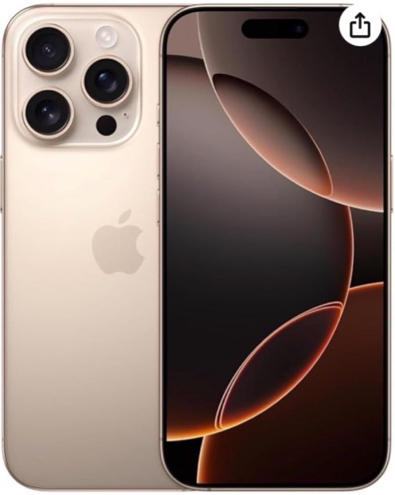 apple iphone 16 pro, us version, 256gb, desert titanium - unlocked (renewed premium) 256gb desert titanium renewed premium renewed premium.   ***working condition verified. no network or connectivity tests were performed. bidder be advised ***