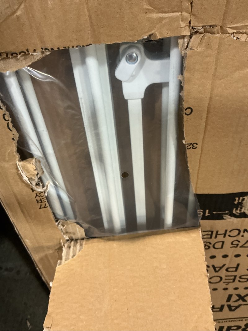 Condition photo showing New/Like New for regalo 76 inch super wide configurable baby gate, includes 4 pack of wall mounts and hardware 28-76"w x 30"h white