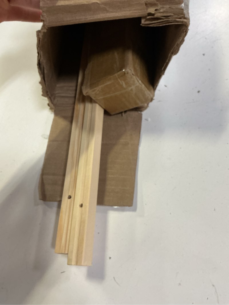 Condition photo showing Good Condition for 63''Wooden Tripod Display Easel Stand for Wedding Sign, Portable Tripod Wood Artist Easel