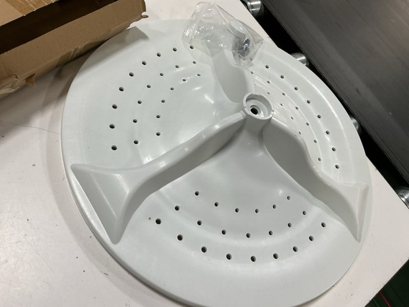 Condition photo showing Good Condition for washer washplate w10752283 compatible with whirlpool wtw5000dw2 wtw8000dw0w10609476, w10834890, ps10064549, wtw5000dw1(with center cover)