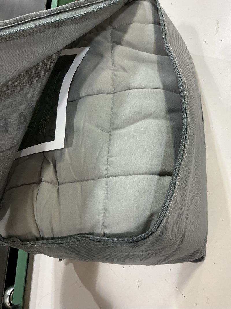Condition photo showing Good Condition for sivio weighted blankets for adults, soft minky heavy blanket for calm sleeping, brethable cooling weighted throw blanket for men and women, grey, 60 x 80in, 15lbs 60 x 80 inches, 15lbs grey