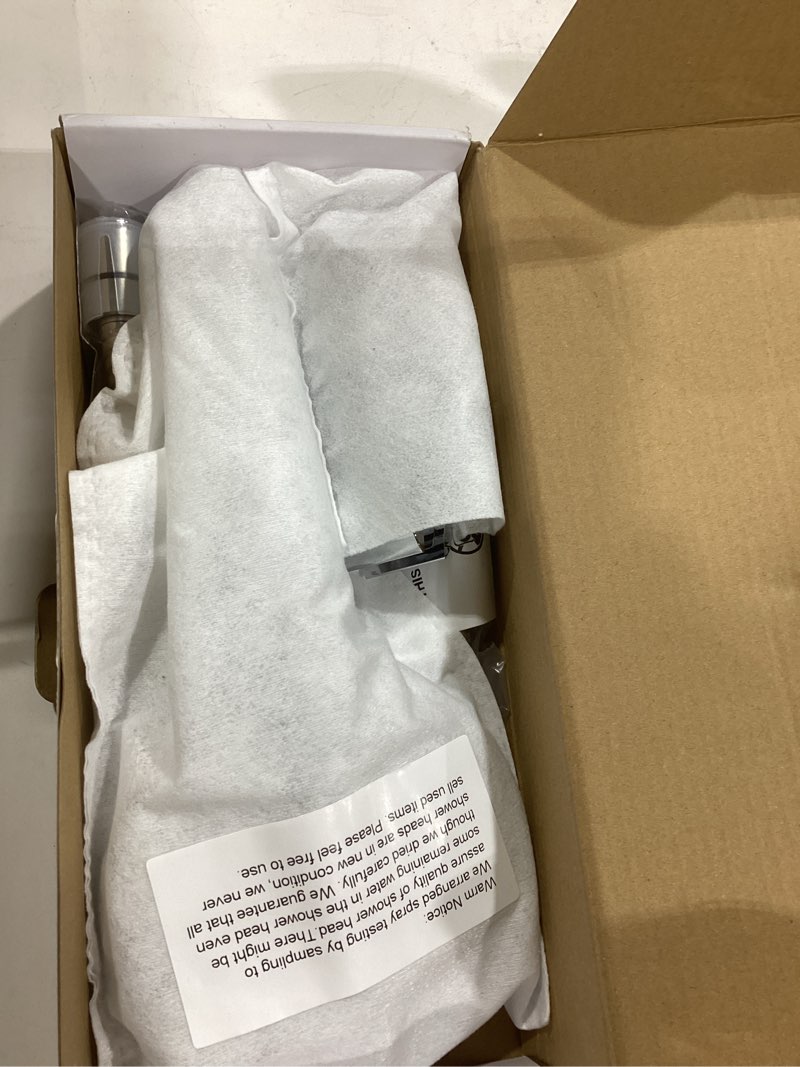 Condition photo showing Good Condition for Filtered Shower Head with Handheld, High Pressure 10-Spd Detachable Chrome Showerhead with Stainless Hose, Water Softener Filter Beads for Hard Water - Remove Chlorine, Reduce Dry Itchy Skin Premium Chrome Silver