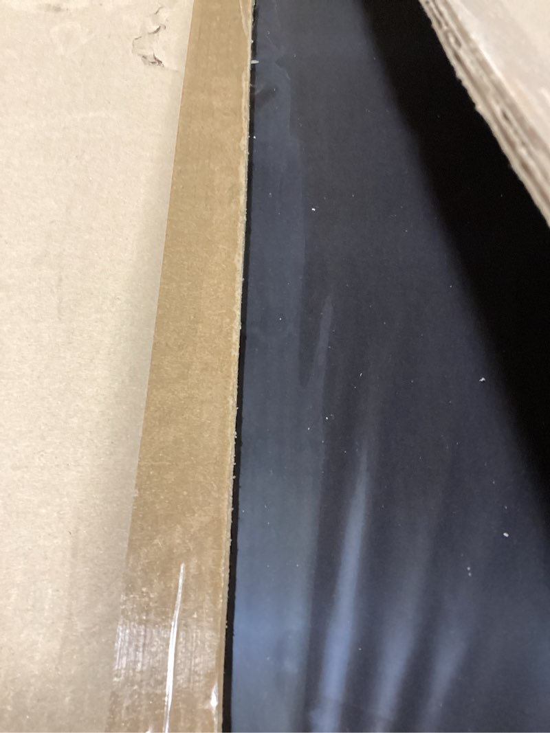 Condition photo showing New/Like New for homeforia 27x40 inch poster frame black, high end metal 27 x 40 large movie picture frames with mat 24 by 36 in photo, 27x40 thin frame matted to 24x36, 40x27 frame, tempered glass, wall kit, set of 1