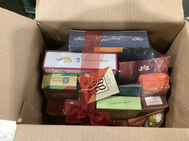 Condition photo showing New/Like New for Broadway Basketeers Gourmet Gift Basket Snack Gifts for Women, Men, Families, College – Delivery for Holiday, Appreciation, Thank You, Congratulations, Corporate, Get Well Soon Care Package