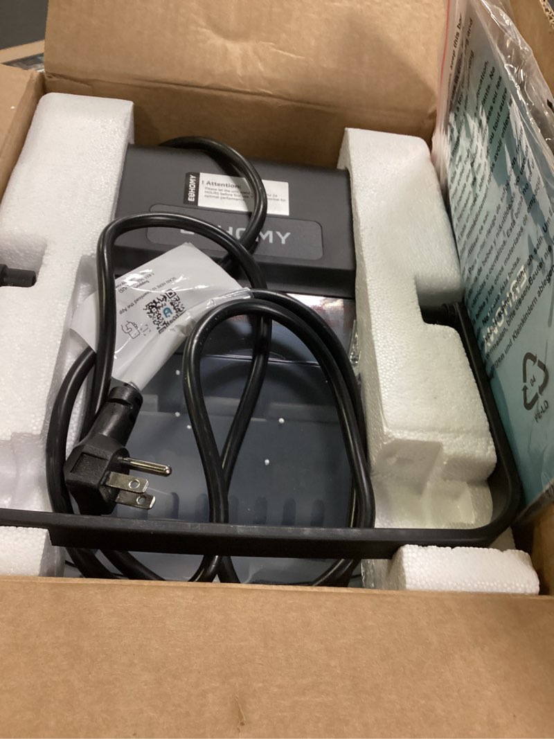 Condition photo showing Good Condition for EUHOMY Ice Maker Countertop, Portable Ice Machine with Carry Handle, 26.5lbs Per Day, 9 Cubes in 6 Mins, Auto-Cleaning, with Basket and Scoop, for Home, Kitchen, Camping, RV (Silver) Stainless Steel Silver 26.5lbs/day