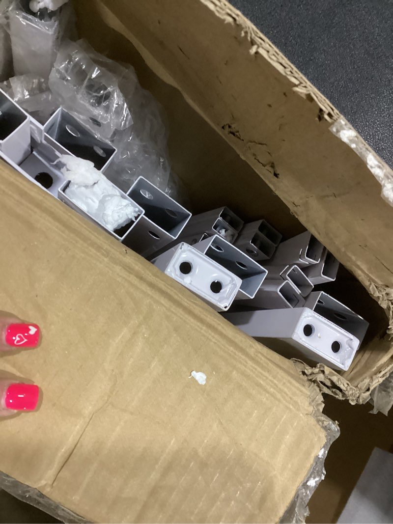 Condition photo showing Good Condition for (Similar) Amazon Basics Platform Bed Frame Full, Foldable Metal, Tool-Free Setup, 14 Inches High, White 14“H Full