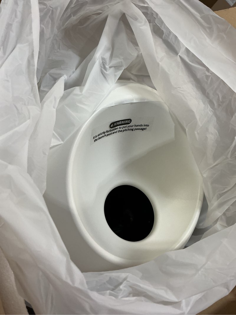 Condition photo showing Good Condition for uahpet Automatic Ball Launcher for Dogs with Obstacle Detection, 20ft-80ft Adjustable Distances Ball Thrower Launcher for Medium & Large Dogs, with 4 Balls (2.5 inches)