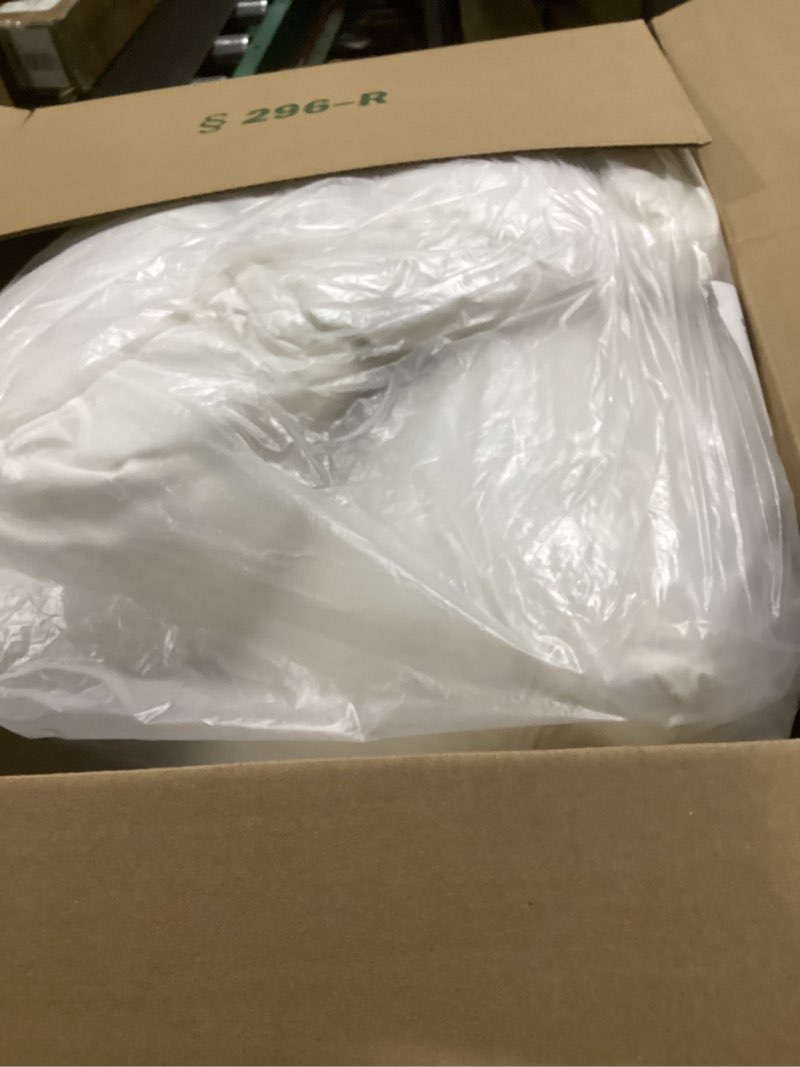 Condition photo showing As Is for SAVORI Set of 2 Down and Feather Throw Pillow Inserts 28x28 Soft Fluffy Pillow Inserts with 100% Down-Proof Cotton Cover, Decorative Square Cushion Inner for Sofa Couch Bed-White 28x28 Inch