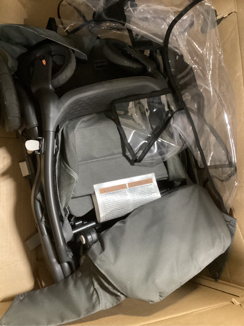 Condition photo showing As Is for Ergobaby Metro+ Deluxe Compact Baby Stroller, Lightweight Umbrella Stroller Folds Down for Overhead Airplane Storage (Carries up to 50 lbs), Car Seat Compatible, London Grey London Grey Metro+ Deluxe
