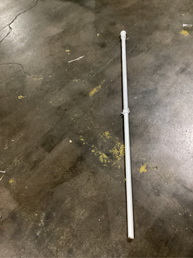 Condition photo showing As Is for style selections 4.67-ft white metal house flag pole
