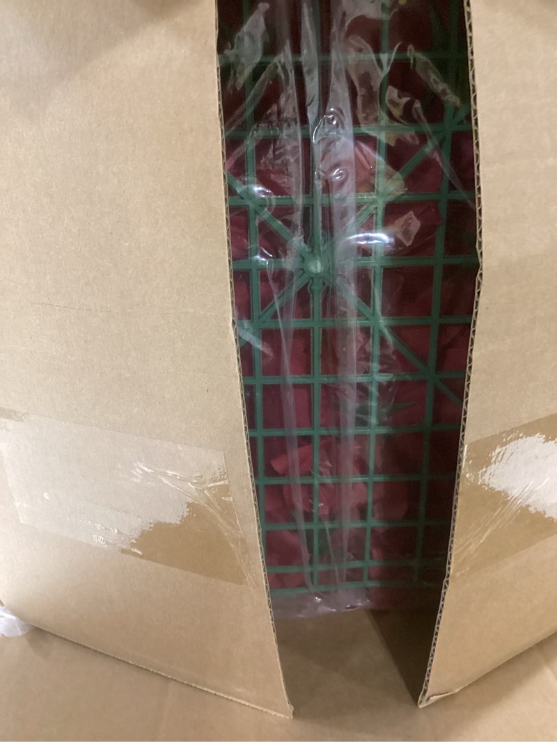 Condition photo showing Good Condition for flower wall panel 12 pcs 16.5x16.5 inch floral wall backdrop artificial silk rose wall decor ideal for wedding celebrations, festive party backdrops, and home decor-maroon maroon 16.5inch