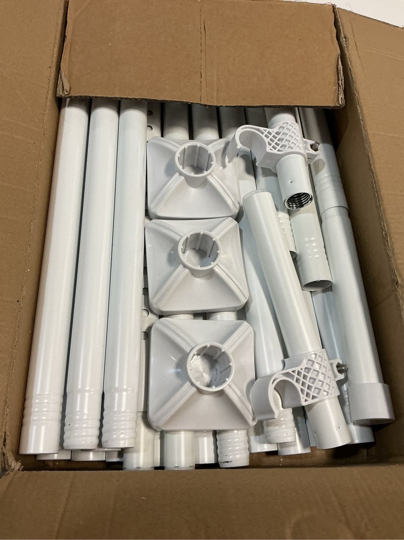 Condition photo showing Good Condition for Room Divider Curtain Rod, No Drilling Room Separator for Space Partition Adjustable 4-10ft(H) 28-70inch(W) Heavy Duty Temporary Wall Divider Floor to Ceiling Tension Rod, White
